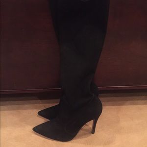 Black knee high boots